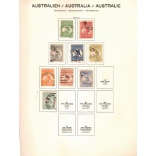 1913-1989 - Australien Frimærkesamling - Enkeltmærker - Miniark - Sammentryk - Plancher - Stempet - Postfrisk.